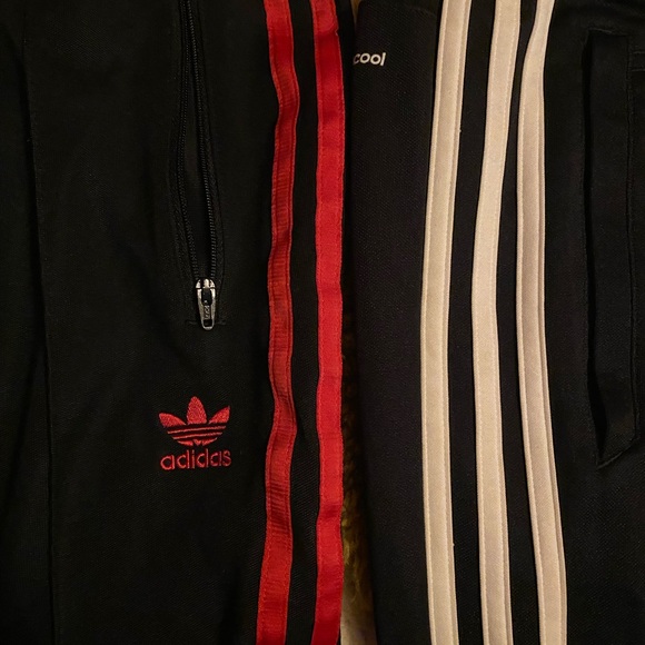 Set of 2 adidas joggers pink & white XS - Picture 4 of 5